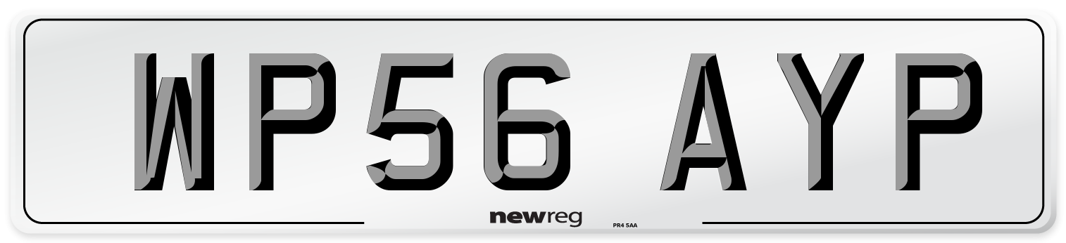 WP56 AYP Number Plate from New Reg